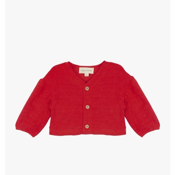 mabel + honey Other - Mabel+Honey red cardigan